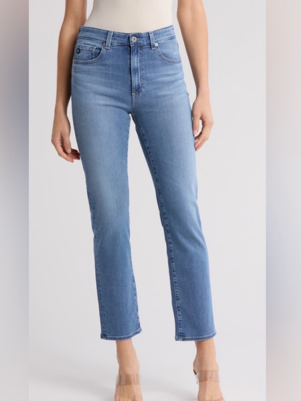 AG AG-ED Denim Saige High Rise Straight Jeans